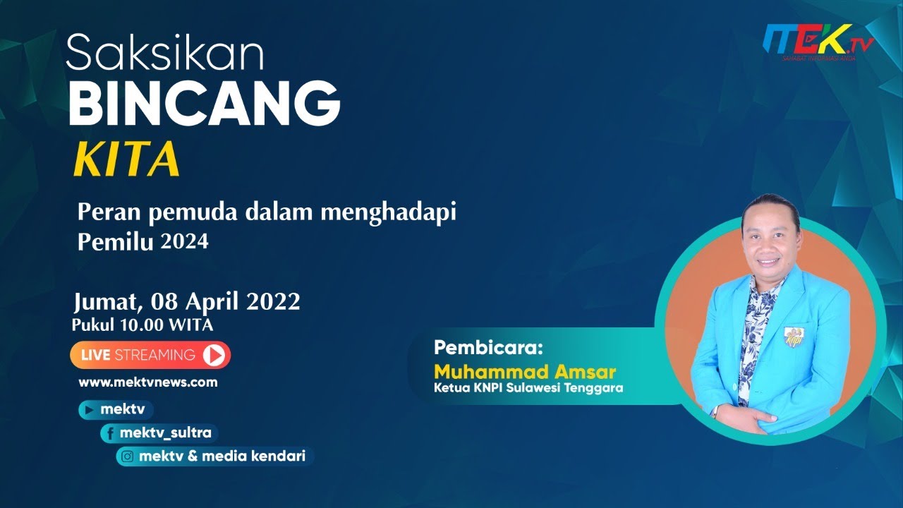 Peran Pemuda Dalam Menghadapi Pemilu 2024 - MEKTVNEWS.COM