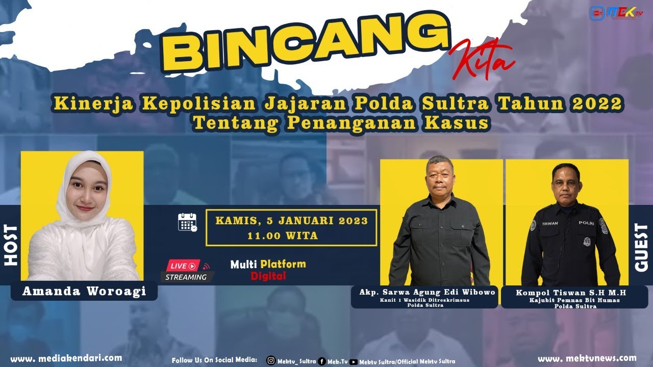 Kinerja Kepolisian Jajaran Polda Sultra Tahun 2022 Tentang Penanganan ...